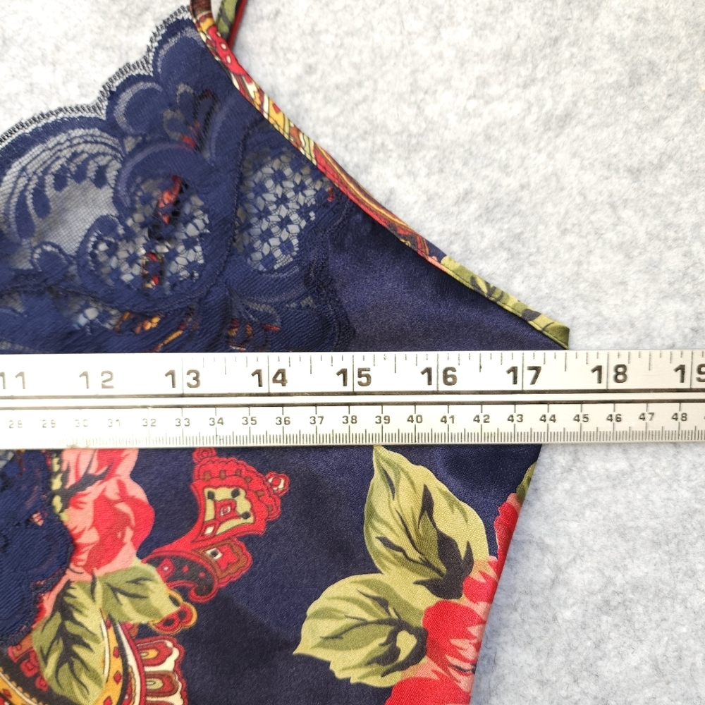 Victoria's Secret Gold Label Vintage Satin Floral Slip - Picture 5 of 6